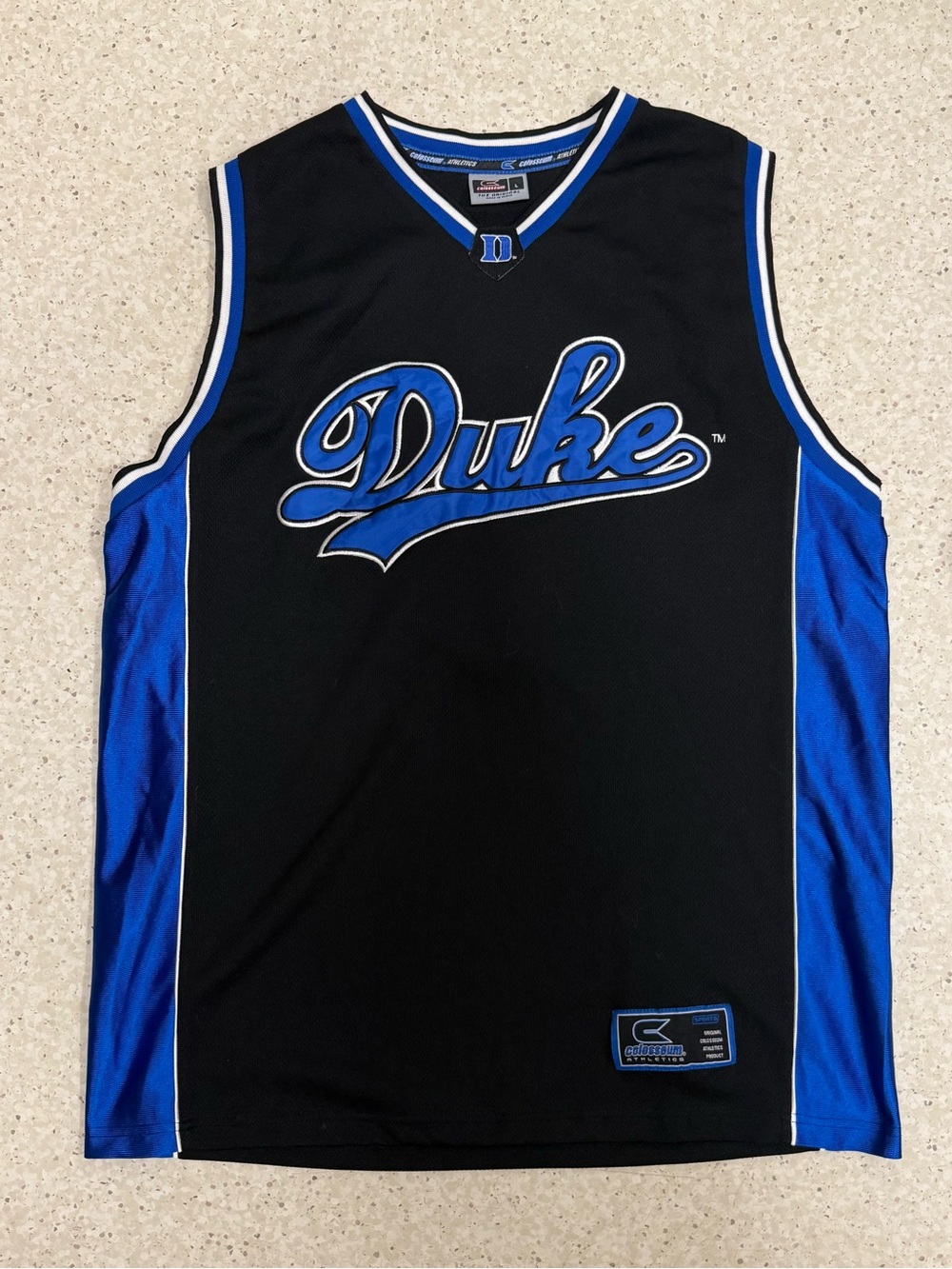 Vintage Duke Blue Devils Black & Blue Basketball #1 Jersey